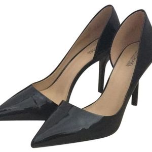 Michael Kors black patent leather heel